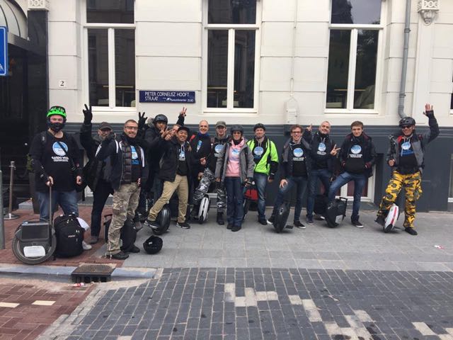 Rando avec les Wheelers IDF - Amsterdam en Gyroroue le 8 Octobre 2016 1