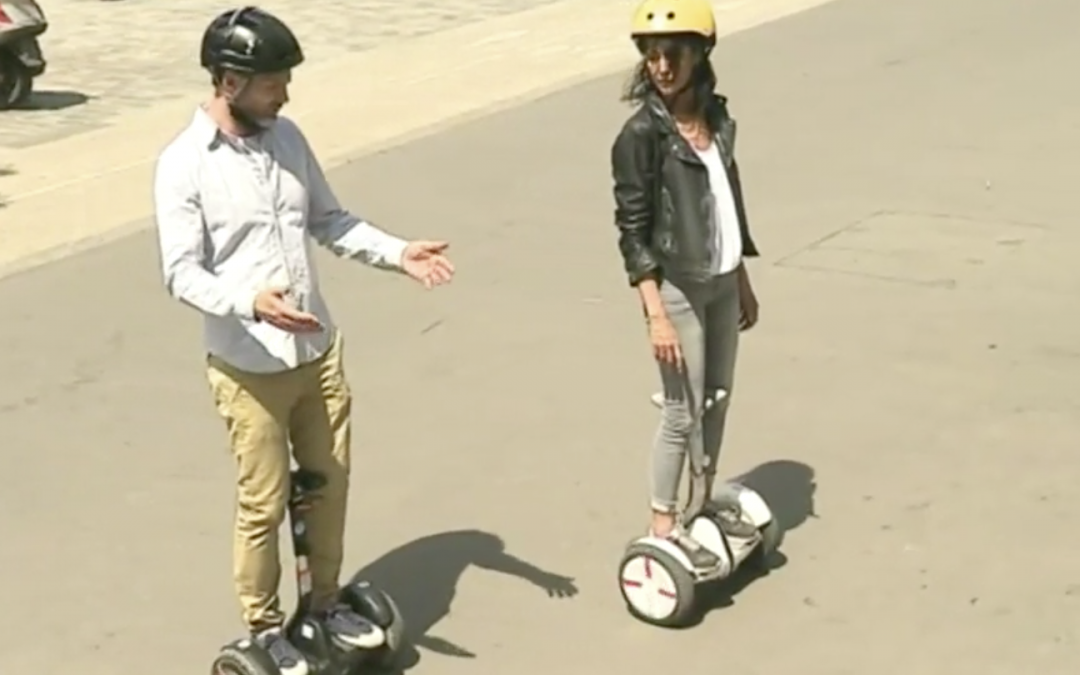 reportage gyroroue -gyropode trottinette électrique