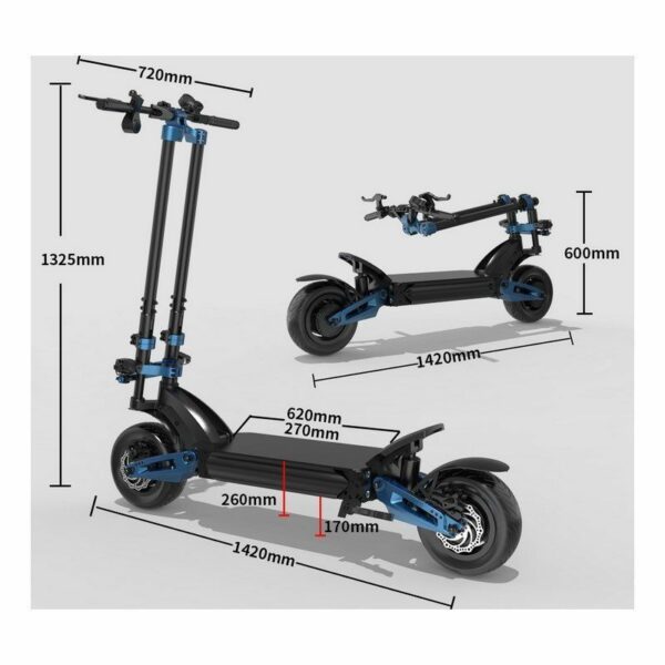 Trottinette Electrique DUALTRON X 2 72V 36ah et 45ah Type batterie