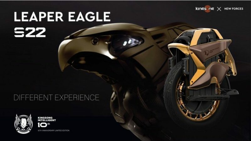 KINGSONG S22 PRO⎟LEAPER EAGLE ⎟COLLECTOR 10th ANNIVERSARY 3 Kingsong Leaper Eagle, un design puissant et racé