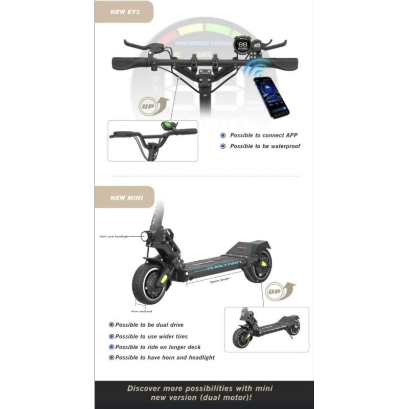 Moteur arriere Avec Frein Tambour Dualtron Mini