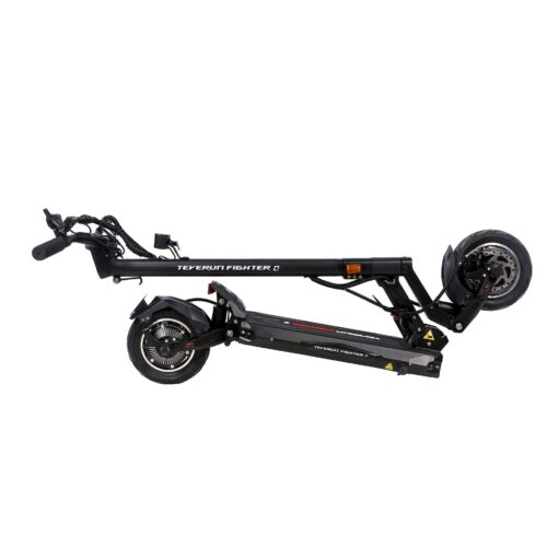 Teverun Fighter Mini Q pliée pour transport et rangement facile