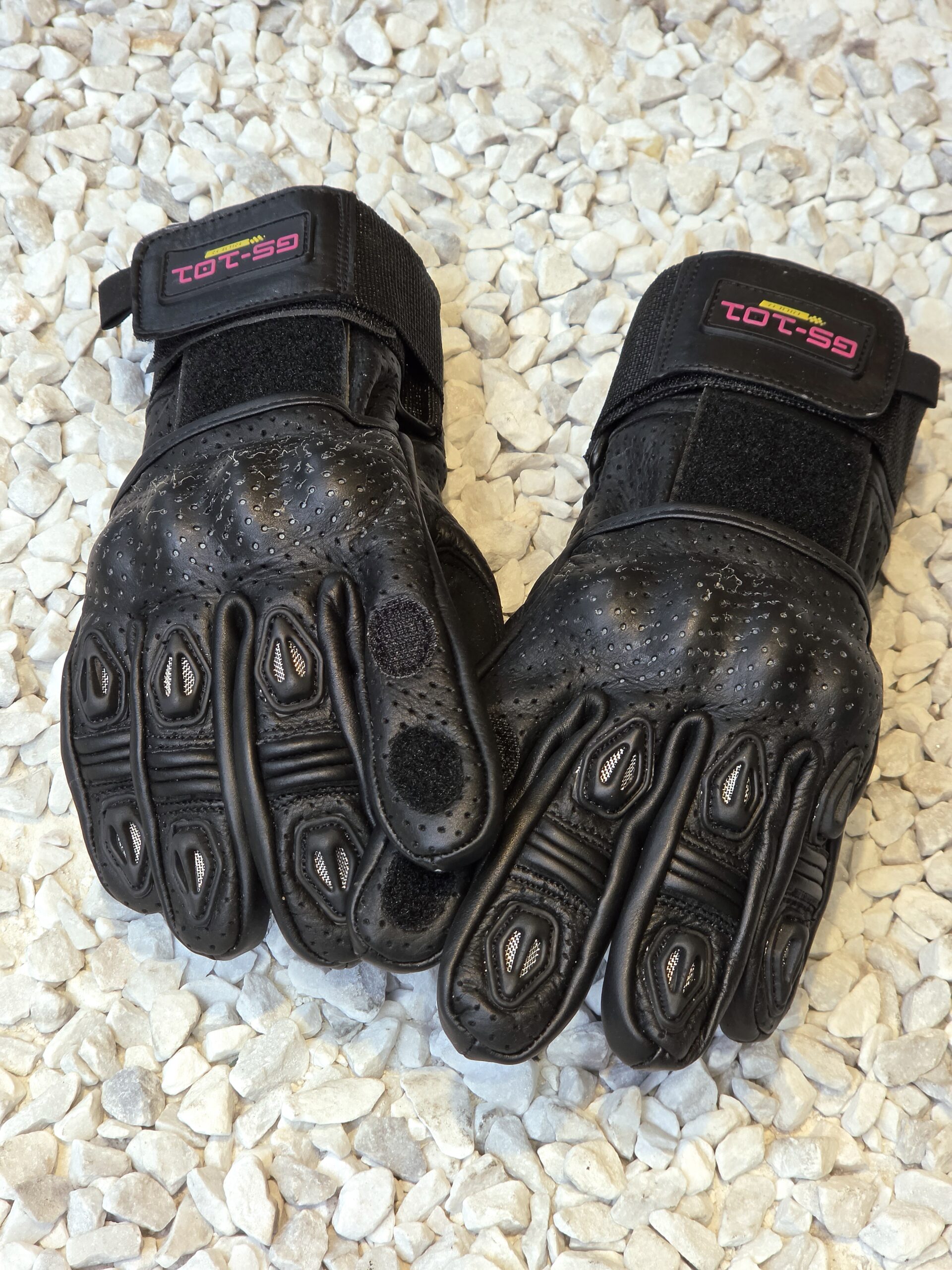 Gants en cuir pour Gyroroue⎮GS-101 1 Gants GS-101 noirs exposés, protection renforcée