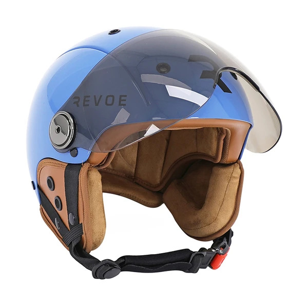 CASQUE REVOE KARM 10 Casque Revoe Karm bleu brillant, visière ouverte