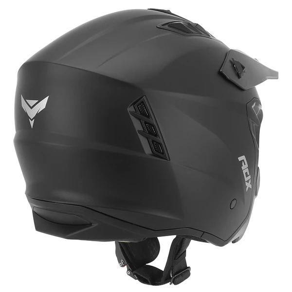 CASQUE ADX AT700 NOIR MAT 6 Casque ADX AT700 noir mat, vue arrière avec aérations