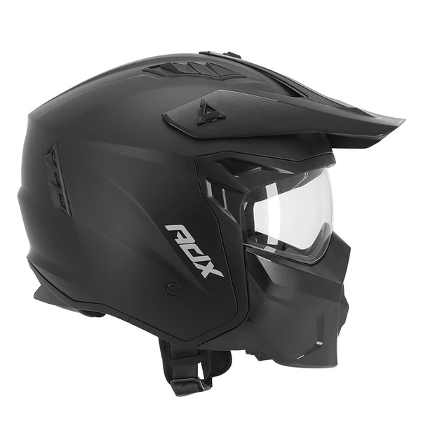 CASQUE ADX AT700 NOIR MAT 4 Casque ADX AT700 noir mat, vue de profil